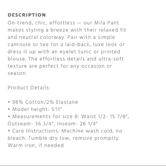 Johnny Was Navy Mila Jogger Pants Size 0 NWOT - Picture 9 of 10